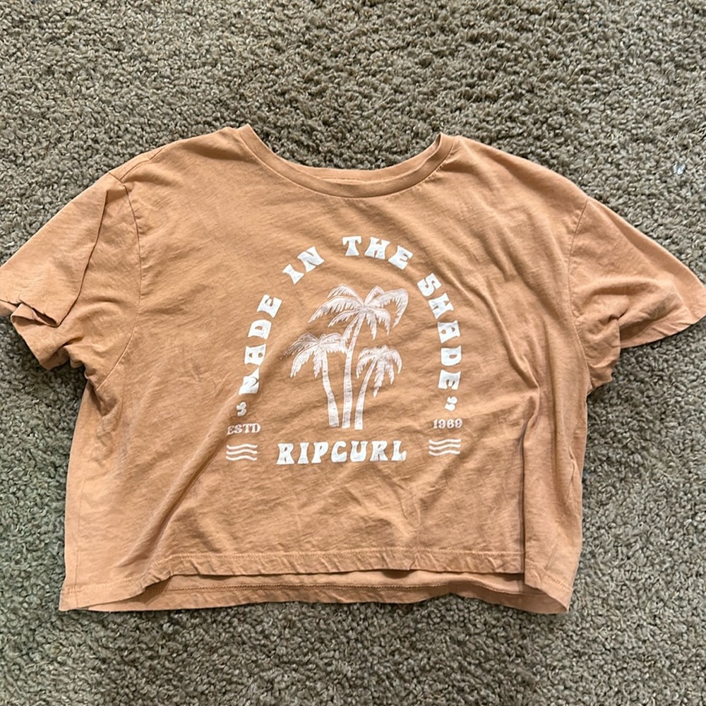 Ripcurl, size small, brown, crop tee